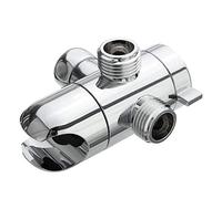 Vanne de dérivation de douche à 3 voies G1/2, bras de douche à main, séparateur de dérivation, pièce de rechange pour système de douche de salle de bain et camping-car, chrome poli