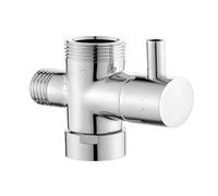 Vanne de dérivation de douche à trois voies - Installation facile - Séparateur d'eau - Adaptateur en T for douche - Pièce de rechange réglable