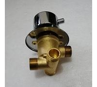 Vanne de dérivation de douche en laiton 2/3/4/5 voies G1/2 filetée sortie d'eau cartouche en céramique robinet mélangeur fendu pour robinet mural de salle de bain contrôle du débit réglable