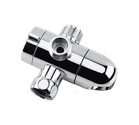 Vanne de dérivation de douche SustVita à 3 voies avec support de pomme de douche à main intégré pour accessoires de salle de bain, fonctionne comme un inverseur de bras de douche