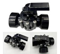 Vanne de dérivation de piscine 2 voies 3,8 cm Joint positif CPVC pour chauffe-eau et distributeur d'eau salée Pièce de rechange 4517