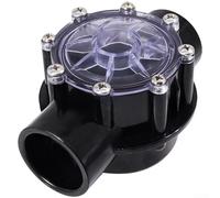 Vanne de dérivation de piscine de 5,1 cm 6007010 | Valve d'eau à débit droit avec PC transparent pour fenêtre | Construction en nylon PA renforcé pour pièces d'équipement de piscine et