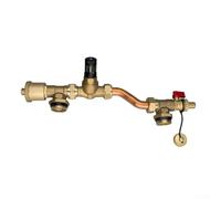 Vanne de dérivation de pression différentielle en laiton avec ventilation automatique et fonctionnement auto-régulant, conçue pour une performance efficace du collecteur de chauffage au sol (laiton)