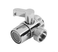 Vanne de dérivation en laiton à 3 voies pour la plomberie de l'évier, vanne de sortie double pour la gestion du débit d'eau de salle de bain et de cuisine