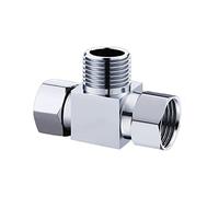 Vanne de dérivation en laiton G1/2", 3 voies en forme de Y/Adaptateur carré universel pour système de douchette à main, pièce de rechange
