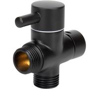 Vanne de dérivation en laiton G1/2" à 3 voies avec adaptateur en T for pommeau de douche et robinet multifonction. Accessoires de douche.