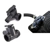 Vanne de dérivation Intex 11954 32 mm pour Tapis Chauffant Solaire Vanne de Connexion pour rediriger Le Flux d'eau dans Le système de Chauffage de la Piscine