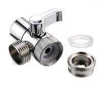 Vanne de dérivation pour robinet de douche, vanne de dérivation en plastique/alliage de zinc/cuivre pour robinet d'évier de cuisine ou salle de bain pour toilettes, douche, cuisine (cuivre)
