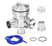 vanne de dérivation vanne de contrôle Soupape de décharge en aluminium S Diverter Turbo BOV Boost pour Volkswagen GTI Jetta et Audi 1.8T 2.7T PQY5758(Silver)