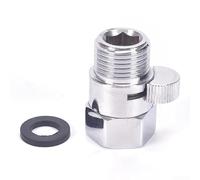 Vanne de douche en cuivre, valve d'économie d'eau, vanne d'arrêt de douche pour un contrôle facile du débit entre le tuyau et la tête