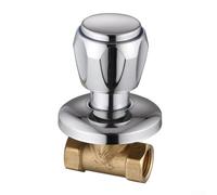 Vanne de douche G1/2 filetage pour baignoire Montage mural Construction en cuivre Angle latent Capacité de mélange pour un mélange constant d'eau chaude et froide (B (ABS G1/2))