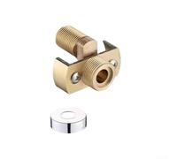 Vanne de douche incurvée en cuivre pour applications de montage d'angle prenant en charge la direction de sortie réglable de 0 à 40 degrés et la disposition du trou central de 150 mm (étendue)