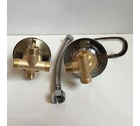 Vanne de douche murale en laiton 2/3/4/5 voies G1/2 robinet mitigeur fileté cartouche en céramique inverseur d'eau multi-sorties pour salle de bain et installation facile