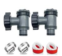 Vanne de Entrée/Sortie pour Coleman, Intex, Bestway, Pompe de Filtre de Piscine Hors Sol, Adaptateurs 38mm Tuyau Piscine, Raccord pour Tuyau Piscine, Connecteur de Pompe de piscine