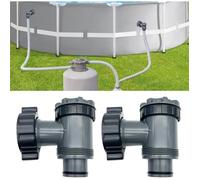 Vanne de Entrée/Sortie pour Compatible avec Coleman, Intex, Bestway, Pompe de Filtre de Piscine Hors Sol, Pièces de Rechange