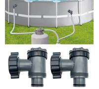 Vanne de Entrée/Sortie pour Compatible avec Coleman,Intex,Bestway,Pompe de Filtre de Piscine Hors Sol,Pièces de Rechange(Lot de YYV