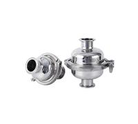 Vanne de filtration sanitaire en ligne en acier inoxydable SUS316L, tube de 38/51 mm, 1,5" et 2" avec bride triple, diamètre extérieur de 76, 89 et 102 mm, for brassage maison(38mm K50.5 OD-76,300 MES