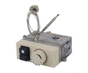 Vanne de gaz thermostatique 0085AQ0287 Friteuse 120-200℃ Contrôle | Construction en métal moulé, contrôle précis de 120 à 200 ℃, pour fours à friteuse, woks, entrée Rp1/2