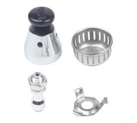 Vanne de limitation de pression en aluminium 27 mm pour cuiseur à riz en alliage d'aluminium Couvercle de soulagement de 10 mm Trou argenté Pièce de rechange pour autocuiseur Valve 80 KPa Montage