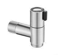 Vanne de machine à laver en acier inoxydable 304 avec arrêt automatique de l'eau et filetage G1/2 compatible avec la plupart des machines à laver (A)