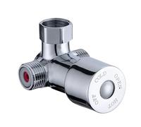 Vanne de mélange d'eau chaude et froide G1/2, vanne d'angle robinet, contrôle température réglable for salle bains, pomme douche, 2 pièces Pour Cuisine