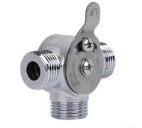 Vanne de mélange d'eau manuelle en laiton avec entrées et sorties de /2 po et 3/8 po - -, finition chromée, pour éviers de cuisine et de salle de bain (/2)