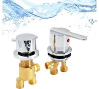 Vanne de mélange en laiton, robinet de baignoire, connecteur G1/2", diamètre de l'orifice 30-35 mm, 50-55 mm, poignée rotative à 180°, cartouche en céramique, pour salle de bain, douche, cabine