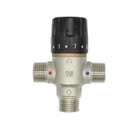 Vanne de mélange en laiton, vanne thermostatique à énergie solaire, robinet de salle de bains, contrôle du mélangeur de température DN15 DN20 DN25(DN15)