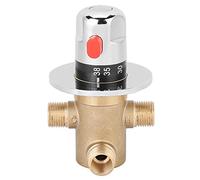 Vanne de mélange thermostatique en laiton G1/2in, robinet à 3 voies, conception légère et anti-brûlure, vanne de contrôle de mélangeur de température, contrôle de thermostat