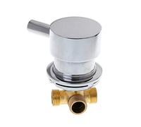 Vanne de mélange thermostatique G1/2" - Mélangeur de robinet d'eau chaude et froide pour salle de douche - Vanne de contrôle de douche 2 en 1 pour un confort et une sécurité optimaux