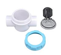Vanne de Pompe de Piscine, Clapet Anti-Retour 50mm 2 Voies G1 1/2, Tuyau Miroir Transparent, Système de Filtration, Usage Familial et Professionnel, Équipement de Traitement de l'eau