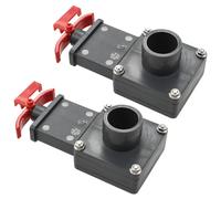 Vanne de Portail de Piscine 2 pcs Étang de Jardin Vanne Soupape D'Arrêt vidaXL