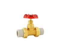 Vanne de porte en laiton PPR tuyau PE robinet eau tuyau robinet commutateur de vanne DN25/DN20 DN32 DN40(DN20Grey)