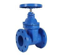 Vanne de porte Z45X-16Q Joint de siège élastique à boule en fonte Bride souple Joint souple Tige foncée Valve de porte coupe-feu Interrupteur d'eau (DN300)