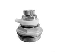 Vanne de purge de radiateur, grille d'aération manuelle automatique pour radiateurs de chauffage central, soupape de décharge d'échappement efficace et polyvalente (2,5 cm)