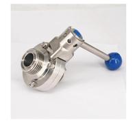 Vanne de raccordement à filetage en T en acier inoxydable 304 de 1" 25 mm for brassage de bière et produits laitiers