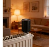 Vanne de radiateur thermostatique intelligente pour systèmes Zigbee, contrôle de la température CVC avec réglage automatique pour l'efficacité énergétique, installation à l'aide d'un bouton, appareil