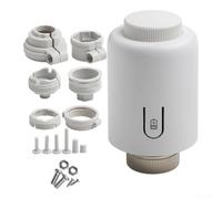 Vanne de radiateur thermostatique intelligente TRV pour Zigbee, contrôleur de vanne de radiateur avec compatibilité avec l'application intelligente Tuya et régulation précise de la température pour la