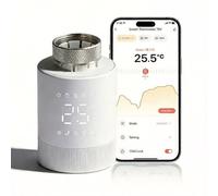 Vanne de radiateur thermostatique intelligente, vanne de radiateur thermostatique programmable pour contrôle de maison intelligente, installation facile, économisez des coûts de chauffage