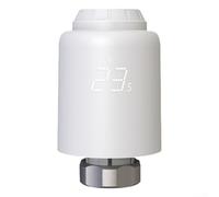 Vanne de radiateur thermostatique programmable WiFi pour contrôle du chauffage de la maison intelligente, compatible avec application, plage de 5 à 35 °C, filetage M30 × 1,5, voyage linéaire de 4,3 mm