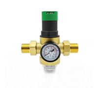 Vanne de réduction de pression d'eau en laiton avec filetage NPT et manomètre, plage réglable de 1 à 6 kg, filtration 40 μm, régulateur manuel à membrane à ressort pour (filetage 3/4 pour filetage NPT