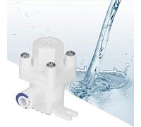 Vanne de Réduction de Pression en PP, Connexion Rapide 1/4 Pouce, Blanc, Qualité Alimentaire, Pour Purificateur d'Eau, Gamme 0.2-0.25MPa