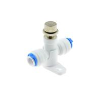 Vanne De Réglage Du Débit D'eau For Tuyau 1/4" RO, Régulateur De Débit D'eau, Raccord De Vanne De Contrôle Du Débit D'eau, Contrôleur De Vitesse De L'eau