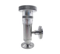 Vanne de réglage fin for vide poussé, aiguille haute précision en acier inoxydable, contrôle débit(KF16)