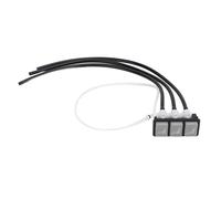 Vanne de réglage lombaire du siège de camion 3 bouton Valve de support lourde avec tuyau de 350 mm Installation facile pour l'homme TGX Truck ISRI 6860 NTS Remplacement