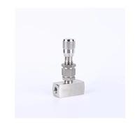 Vanne de régulation à pointeau d'arrêt haute pression en acier inoxydable 304 avec filetage femelle 1/8" 1/4" 3/8" 1/2"(Straight,NPT1I8)