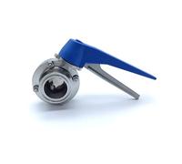 Vanne de régulation de débit à gâchette à pression, 1 pièce, virole de 19 mm, diamètre extérieur de tuyau de 50,5 mm, en acier inoxydable 304