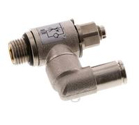 Vanne de régulation de débit compteur-sortie rotatif 4 mm - G1/8'' Vis fendue en laiton