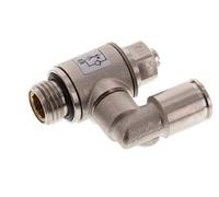 Vanne de régulation de débit compteur-sortie rotatif 8 mm - G1/4'' Vis fendue en laiton