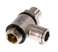 Vanne de régulation de débit Coude d'entrée 10 mm - G3/8'' Banjo à vis fendue en laiton